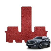 루카스 더뉴 산타페 코일매트 확장형 엣지코일 카매트, 확장코일/더뉴산타페6인승 3열만22년~/레드, 현대, 현대