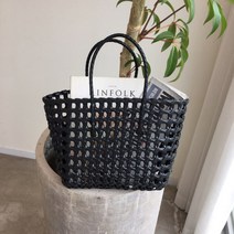 바캉스 그물가방 네트백 빨대가방 pvc펀칭 바구니 이너백 서비스 비치백