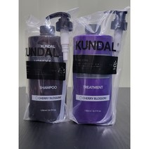 쿤달 허니 앤 마카다미아 네이처 샴푸+트리트먼트 체리블라썸향 1058ml, 1세트