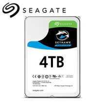SEAGATE 시게이트 SKYHWAK 스카이호크 정품 DVR NVR 저장 보안 감시 전용 HDD SATA 4TB 64MB (ST4000VX007)