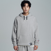 NFL 엔에프엘 F201MHD101 레이더스 빅 로고 후드 티셔츠 MELANGE GREY