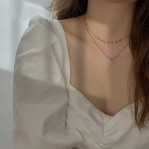 플라워 꽃 비즈 목걸이 구슬 크리스마스 연말 여자 친구 생일 선물 여성 팬던트 모임 파티 패션 데이지 동백이 레인보우, 퍼플