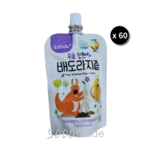 루솔 진한 배도라지즙 아이간식 건강즙 100ml x 60포, 루솔 진한배도라지즙 60포 선물세트