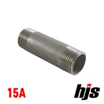 국산 스텐 장닛불 15A / SUS 스텐레스 니플 닛풀 니풀 무독성 부속 연결, 1개