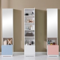 듀이 틈새 슬림 전신 거울 화장대 400 화이트