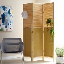 [베스트리빙]갤러리 파티션 (3단), 색상:내츄럴