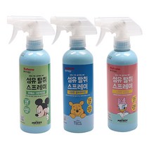 불스원 디즈니 케릭터 캐릭터 섬유 탈취제 방향제 스프레이 400ml 3종 택1, 선택03. 데이지덕 (스윗한 자몽향)