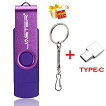 스마트 폰 OTG USB 2.0 플래시 드라이브 4GB 8GB 16GB 32GB 128GB 도매 맞춤형 로고 펜 마이크로 메모리, 09 Purple_01 4GB