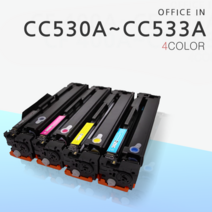 HP CC530A ~ CC533A (COLOR LASERJET CM2320FXI_MFP CP2025 CP2025DN CP2025NHP), 파랑색, 재생완제품