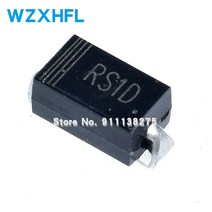 50개 세트 SMD 복구 정류기 다이오드 RS1K RS1J RS1B RS1M RS1G RS2M RS1D RS1A 1A 50V 100V 200V 400V 600V 800V 1000V, [06] RS1D