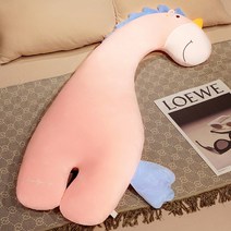 안녕 나는 귀여운 애착인형 공룡 쿠션 다리 인형 침대 남자 긴 털 아기 라지, 80cm독설적 담력 탈착, 02 유