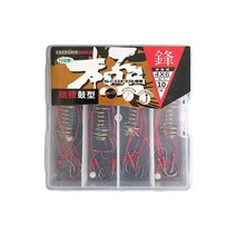 센터 스노클 스노쿨링 마스크 장비 4개/몫 6 후크 폭발 낚시 미끼 트랩 피더 케이지 날카로운 스테인레스, 01 Red_02 11