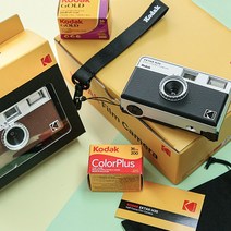 [하프카메라] [코닥 선물박스]Kodak 하프 필름카메라 H35 + 코닥 컬러필름 1롤 Set 4종, Black Set (블랙)