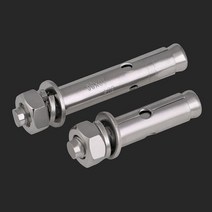 앙카볼트 304 스테인레스 스틸 확장 나사늘어진 확장 나사당기기 및 폭발 후크 나사 M12-M20 2Pcs 60, M20, 120mm