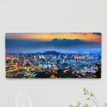 꾸밈데코_폼전면아크릴코팅액자_38CmX18Cm서울의야경(bf850)_홈갤러리디자인액자홈데코소품