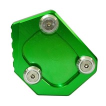 오토바이 킥 스탠드 발 사이드 확장 패드 플레이트 혼다 NM-4 CB250F CBR300R 2014 2016 2018, 05 Green
