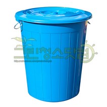 가나다용품 만능용기 55리터 75리터 110리터 파란용기55L~110L 플라스틱 행사장휴지통 쓰레기통 대용량물통 청색용기 분리수거통, 만능용기75리터, 1개