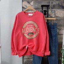 상상그이상 여성용 국내제작 1874 기모 맨투맨 유니크한 디자인 베이직핏 컬러풀한 프린팅 포인트 가성비 좋은 가볍고 부드러운 따뜻한 겨울맨투맨
