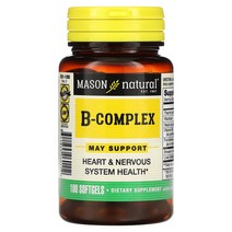 메이슨 내추럴 Mason Natural B 복합체 소프트젤 100정, 1개