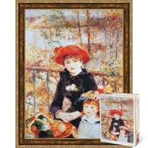 퍼즐피플 명화 150피스 직소퍼즐 모음, 두자매 150피스 액자포함(엔틱골드), 150p