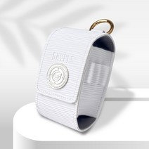 그리피스 골프볼주머니 골프공 주머니 케이스 파우치 볼마커 세트, 엔젤 화이트, 1개