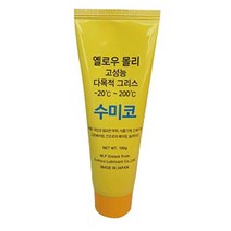 수퍼루브 최대200도까지 다목적 튜브구리스 옐로우몰리 100g_(1EA), 1, 개