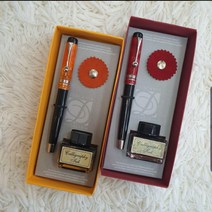 이탈리아 달라이티 아크릴 인조 자개 만년필 AKR 51 고급, 레드, 1mm