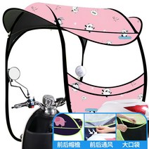자전거커버 전동차 양산 비천막 Chrome이 없습 녹강 오토바이 비피하는장막 새로워지다 전기 병 운동 차량차양 비막이 스커트커버, C09-보강 성이좋음천사하드 배플커튼, T01-자동차 백미러있음 사이드미러