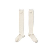 OIOI 오아이오아이 OISTUDIO LOGO LONG SOCKS_WHITE