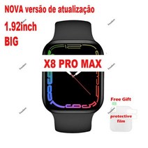 스마트시계 스포츠시계 마라톤시계 신상품 업그레이드 버전 X8 프로 맥스 스마트 워치 1.92 인치 폴란드어 블랙 블루투스 통화 수면 모니터링 스포츠 Vs, 1.92-matte black1_4PCS