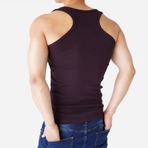 스타토리 짱짱한 남자 망고 나시티 면 스판 민소매 나시