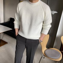 남자옷장 헤비 소프트 울 하찌 니트 [울 70%]