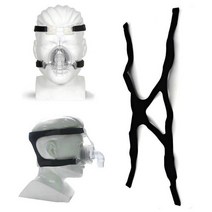 코골이방지기구 비강확장기 자동양압기 anti snoring headband universal headgear cpap Comfort protect sleep ventilator, 검은색