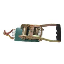 비엠몰 10미터벨트 자동바 깔깔이바 화물바 라쳇바 화물차깔깔이 환봉 삼각 주걱 버클, 50mm X 10m 흰색, 환봉버클, 1개