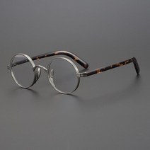 여성용 베타 티타늄 경량 메탈 안경테 2022 일본 수제 작은 원형 순수 및 아세테이트
