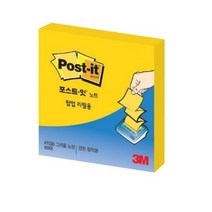 쓰리엠 포스트잇 포스트잇 KR-330 강한점착용 팝업 리필 76 x 76 mm, 그리움 노랑, 1개입