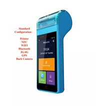 NFC단말기 NFC카드단말기 휴대용 핸드 헬드 POS 터미널 EMV PCI 인증 모바일 지불 안드로이드 기계 NFC 신, 01 Standard Function_02 미국 플러그