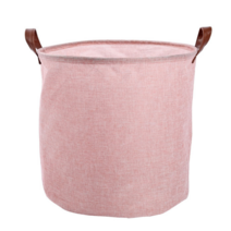 다움리빙 접이식 빨래바구니 세탁바구니 캠핑햄퍼 빨래통 손잡이바구니 빨래함 이동식바구니 W25, 1P, 핑크