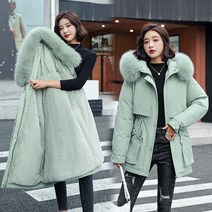 여성 퍼패딩 2739# 겨울 후드 털 칼라 도톰한 기장 뉴타임즈 Z