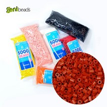 [사은품증정_칼라모양판5종세트증정]지니비즈(GENIBEADS) 리필용 싱글비즈_지니비즈 5000비즈, 러스트, 1개
