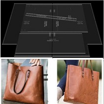 가죽공예 도안 DIY 가죽 수제 공예 여성 핸드백 지갑 바느질 패턴 아크릴 스텐실 템플릿 38*33*14CM 1 세, 01 AAB-118 38x33x14cm