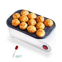 650w 문어 베이킹 기계 chibi 마루코 기계 가정용 타코야키 기계 문어 공 메이커 전문 요리 도구 도정기 박피기 정미기, 협력사, 흰색 선물, 220V