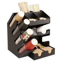 일회용 종이컵 홀더 디스펜서 수납 보관 상자 카페, 6030 콤비 블랙