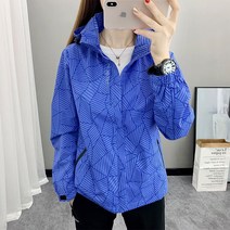 에버유어스 여성 등산복 카무플라주 방풍방수 사계절 바람막이 옐로우 바이올렛