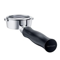 A.MINE Normcore 58mm 바텀리스 포타필터 네이키드 E61 Flair 58 ECM Rocket Sanremo Synesso S레이어 VBM에 적합11213, Black_51mm Fits DeLonghi La Sp