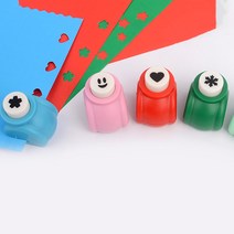 5종 모양 원펀치 펀칭기 펀치 타공기 꽃 종이 컷팅 홀 다꾸 타공 원터치 1구 구멍 뚫는 도구 종이 미니 다이어리 하트 색종이 소형 미니 디자인 눈꽃 컷팅기 악세사리 택 핸디, 스마일
