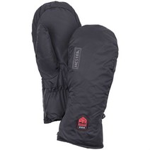 Hestra 스키장갑 방한장갑 Heated Mitt Liner, Black, 10