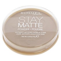 Rimmel London Stay Matte 롱래스팅 프레스드 파우더 투명 [001] 13.9g0.49온스 1팩 포장은 다를 수 있음, 0.49 Ounce (Pack of 1), Creamy Natural