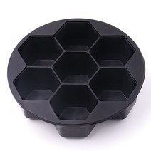 사는 새로운 형태의 가이거 실리콘 벌집형 얼음 육각형 실리콘 몰드 원형 금형을 추천한다., 검은 색
