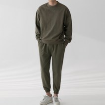 스타일 에스 스타일에스 WS 맨투맨 조거 팬츠 피그먼트 셋업 세트